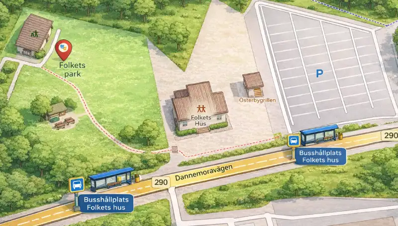 Kollektivtrafik vid Sommarspelet i Österbybruk